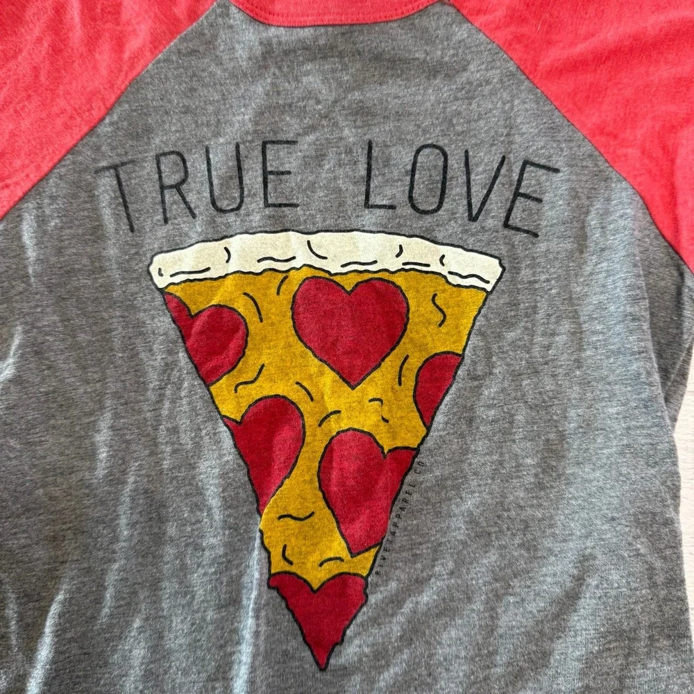 Rivet Apparel kids true‎ love pepperoni pizza shirt 4T